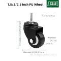 Rad PU Tread Stiel Caster